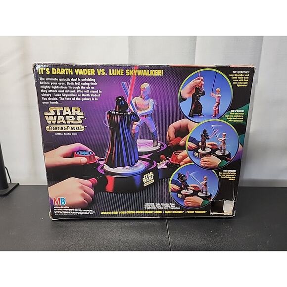 1997 Star Wars Fighting Figures: Luke vs. Darth Vader - Milton Bradley Rock Em - Picture 2 of 3